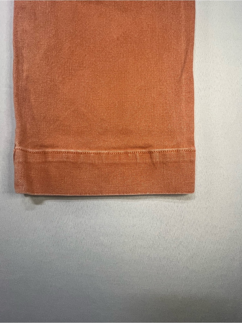 Madewell Emmett Wide Leg Crop Rust Orange Canvas High Rise Pants Size 25 - Picture 6 of 10